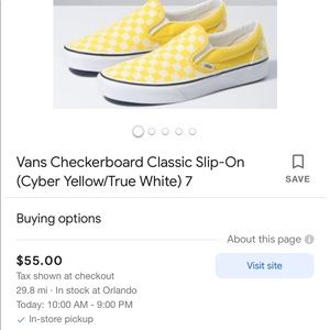 Vans Women's Low-Top Sneakers Slip On. Size 7